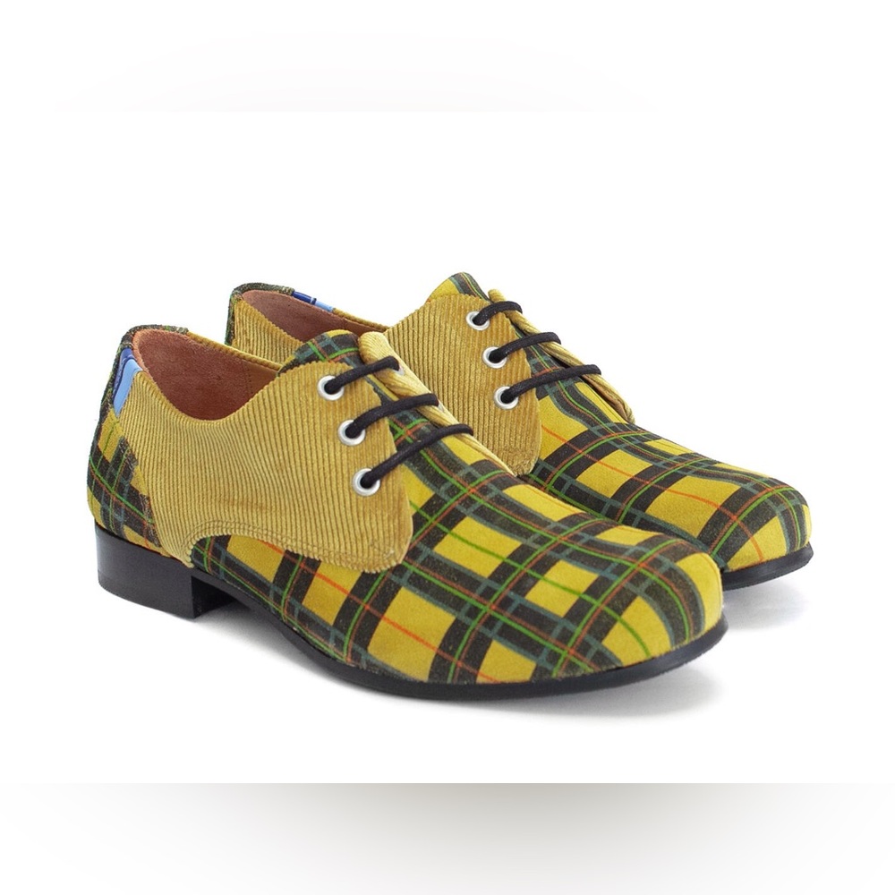 John Fluevog | Radio CBC Men’s Leather and Suede Derby Shoe